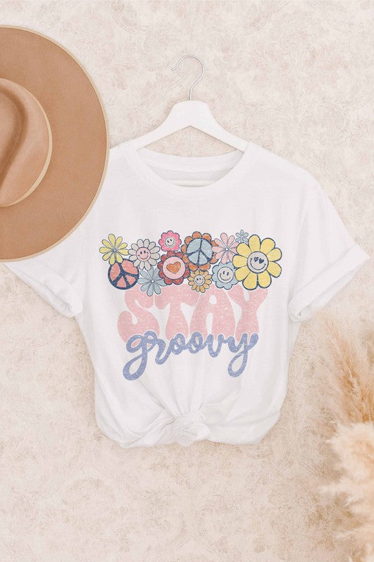 STAY GROOVY GRAPHIC TEE