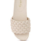 SUNDAE PLATFORM SLIDES WITH WOVEN TEXTURED STRAPS