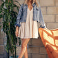 COLOR DENIM JACKET