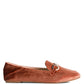 Croc Textured Metal Show Detail Loafers