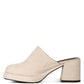 DELAUNAY Suede Heeled Mule Sandals