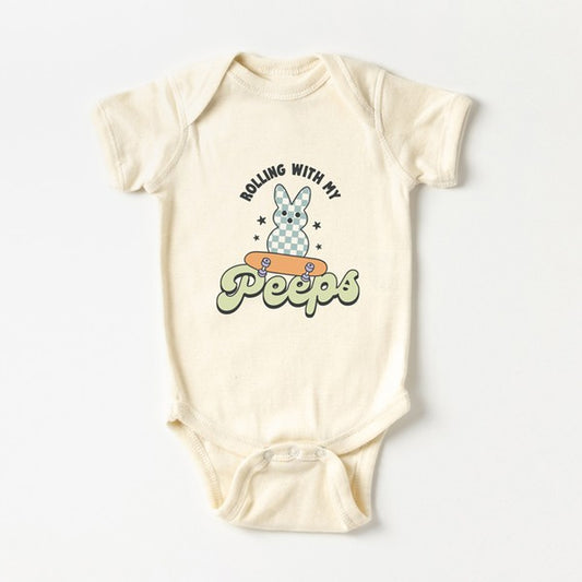 Rolling With My Peeps Baby Onesie
