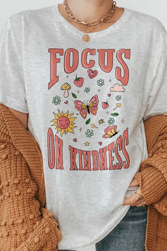 Focus on Kindness, Retro Graphic Tee