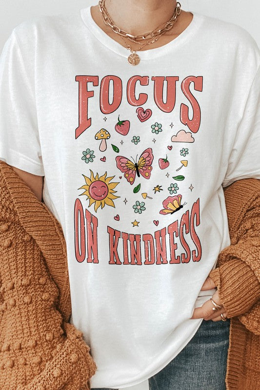 Focus on Kindness, Retro Graphic Tee