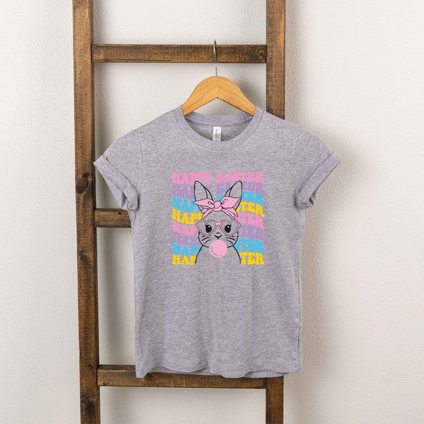 Bubble Gum Bunny Wavy Toddler Graphic Tee
