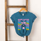 Bubble Gum Bunny Wavy Toddler Graphic Tee