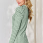 Basic Bae Full Size Ribbed Mock Neck Puff Sleeve T-Shirt