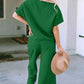 Short Sleeve Top and Pants Set