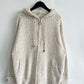 Zip Up Drawstring Long Sleeve Hooded Sweater
