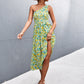 Floral Smocked One-Shoulder Midi Dress