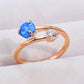 Opal and Zircon Open Ring