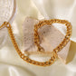 Minimalist 18K Gold Plated Curb Chain Necklace