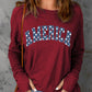 AMERICA Graphic Thumbhole Sleeve Tee