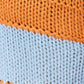 Woven Right Color Block Scoop Neck Sweater