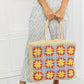 Fame Off The Coast Straw Tote Bag