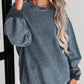 Round Neck Dropped Shoulder Sweatshirt