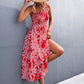 Floral Smocked One-Shoulder Midi Dress