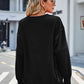 Exposed Seam High-Low Round Neck Sweatshirt