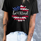 BE KIND US Flag Graphic Round Neck Tee