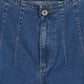 Flared high waist pin-tuck jeans