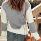Contrast Round Neck Sweater