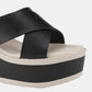 Weeboo Cherish The Moments Contrast Platform Sandals in Black