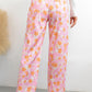 Buttoned High Waist Long Pants