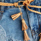 Braid Belt with Tassels