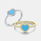 925 Sterling Silver Artificial Turquoise Ring