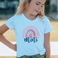 Girls Graphic Round Neck Tee Shirt