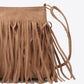 PU Leather Crossbody Bag with Fringe