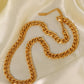 Minimalist 18K Gold Plated Curb Chain Necklace