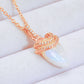 18K Gold-Plated Moonstone Pendant Necklace