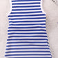 Girls Rainbow Graphic Striped Sleeveless Dress