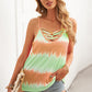 Tie-Dye Strappy V-Neck Cami
