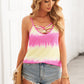 Tie-Dye Strappy V-Neck Cami
