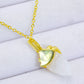 18K Gold-Plated Moonstone Pendant Necklace