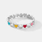 925 Sterling Silver Heart Shape Ring
