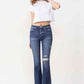Vervet by Flying Monkey Luna Full Size High Rise Flare Jeans