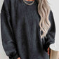 Round Neck Dropped Shoulder Sweatshirt