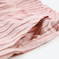 Striped Frayed Hem Paperbag Shorts