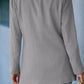 Double-Breasted Padded Shoulder Blazer with Pockets