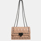 Studded PU Leather Crossbody Bag