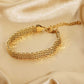 18K Gold-Plated Wide Chain Bracelet