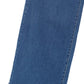Flared high waist pin-tuck jeans