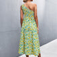 Floral Smocked One-Shoulder Midi Dress