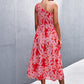 Floral Smocked One-Shoulder Midi Dress