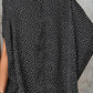 Printed Dolman Sleeve Round Neck Blouse