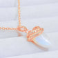 18K Gold-Plated Moonstone Pendant Necklace