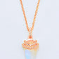 18K Gold-Plated Moonstone Pendant Necklace